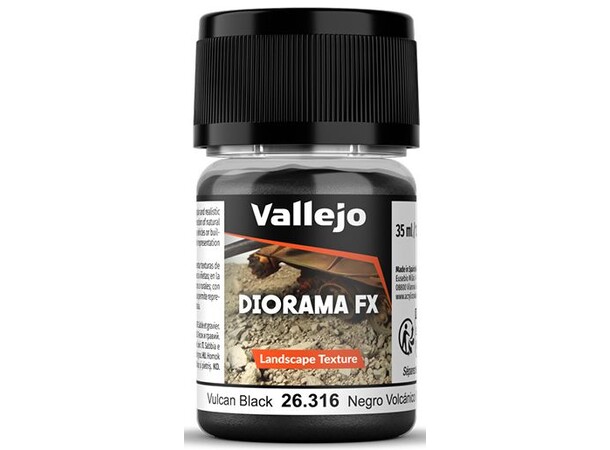 Vallejo Diorama Vulcan Black 0,1-0,6mm Landscape Texture - 35ml 