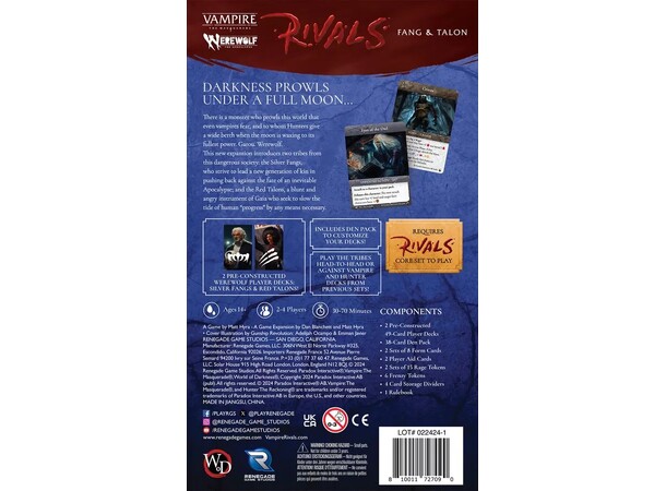 Vampire Masquerade Rivals Fang/Talon Ekspansion til Vampire Masquerade Rivals 
