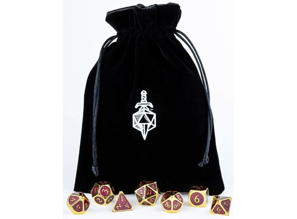 Velvet Dice Bag - Sort Fanroll 