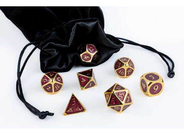 Velvet Dice Bag - Sort Fanroll 