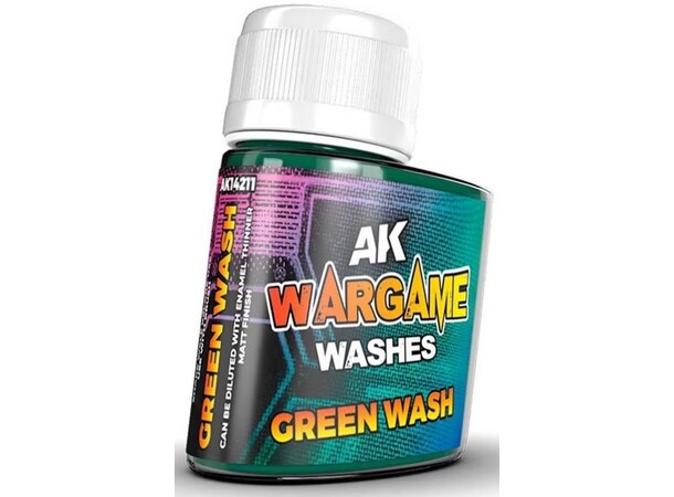 AK Wargame Wash Grøn Wash 35 ml 