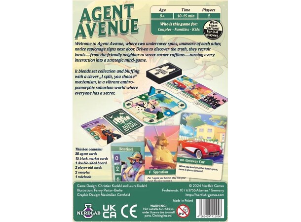 Agent Avenue Brætspil - Engelsk 