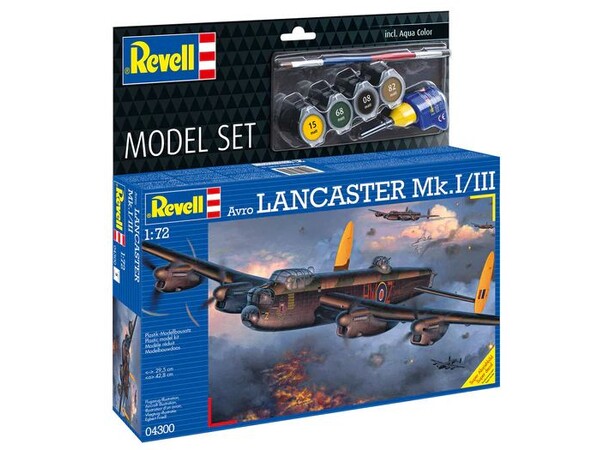 Avro Lancaster Mk.I/III Startpakke Revell 1:72 byggesæt 