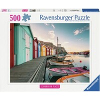 Boathouses in Smogen 500 brikker Puslespil - Ravensburger Puzzle