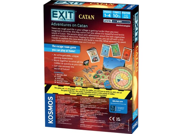 EXIT Adventures on Catan Kortspil 