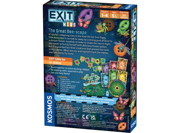 EXIT Kids The Great Bee-scape Brætspil 