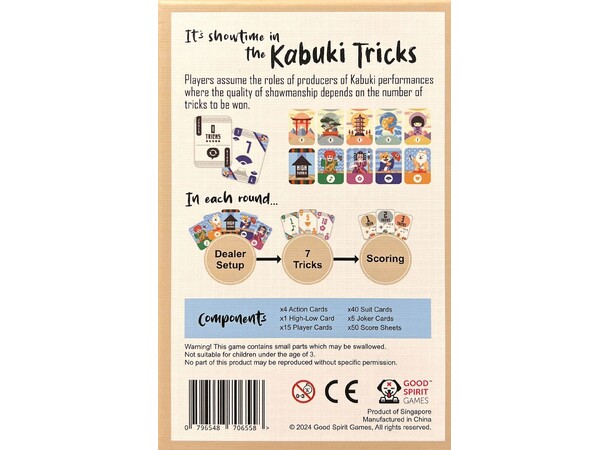 Kabuki Tricks Kortspil 