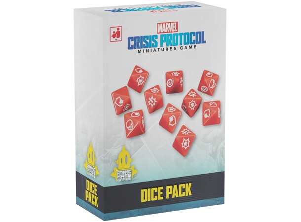 Marvel Crisis Protocol Dice Set (2025) Ekstra terningsæt - 10 terninger (2025) 
