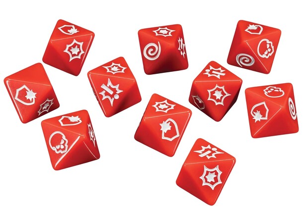 Marvel Crisis Protocol Dice Set (2025) Ekstra terningsæt - 10 terninger (2025) 