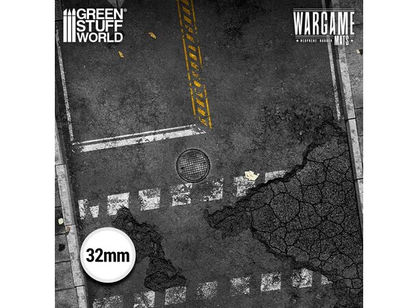 Neopren Mat 4x4 Ground Zero District Green Stuff World - 120 x 120 cm 