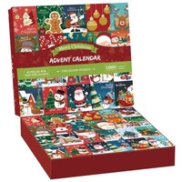 Puslespil Julekalender 24 Motiver Advent Calendar - 1008 dele