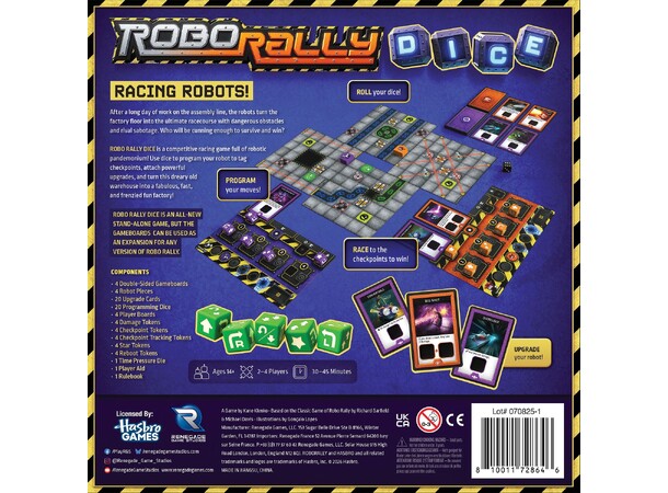 Robo Rally Dice Brætspil 