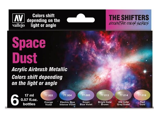 Space Dust Paint Set – til airbrush Vallejo Eccentric Colors 