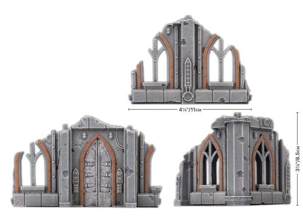 Terræn Warehouse Small Ruins Battlefield in a Box - Gothic Sector 