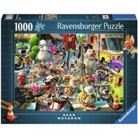 The Dog Walker 1000 brikker puslespil Ravensburger puslespil