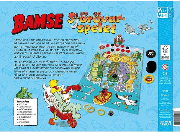 Bamse Sjörövarspelet - SVENSK 