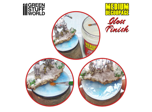 Decoupage Medium Gloss 250ml Green Stuff World 