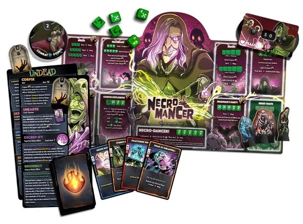 Dice Throne Necromancer Hero Pack Udvidelse til Dice Throne 