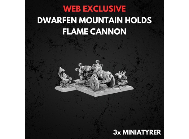 Dwarven Mountain Holds Flame Cannon Warhammer The Old World 