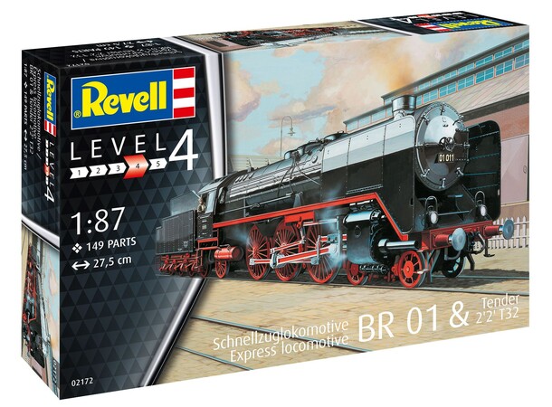 Express-lokomotiv BR 01 Revell 1:87 byggesæt 