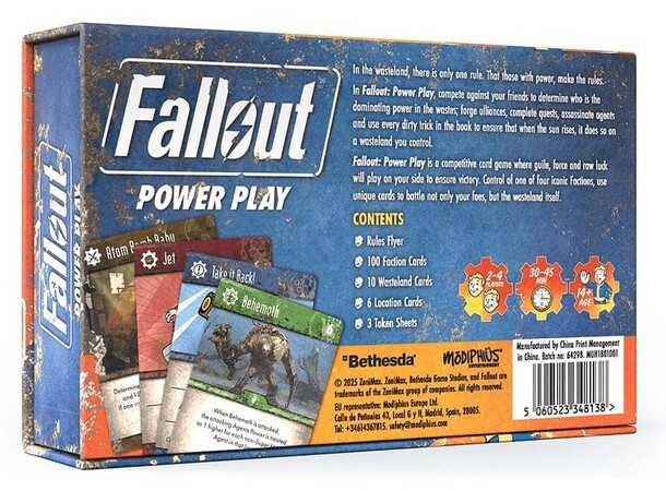 Fallout Power Play Brætspil 