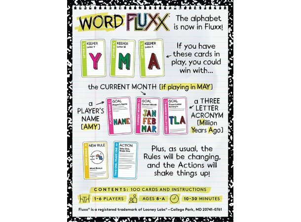 Fluxx Word Kortspil 
