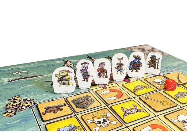 Kattelurerna & Skatten Brætspil Dansk udgave 