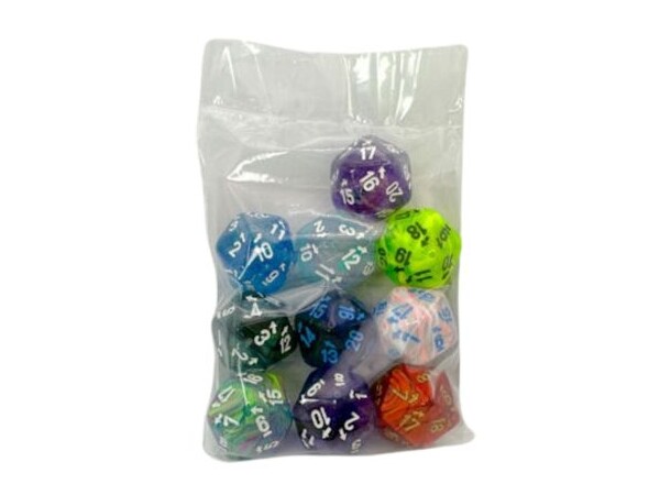 Life Counter d20 - 10 stk 