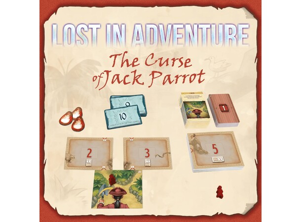 Lost In Adventure Curse of Jack Parrot Brætspil 