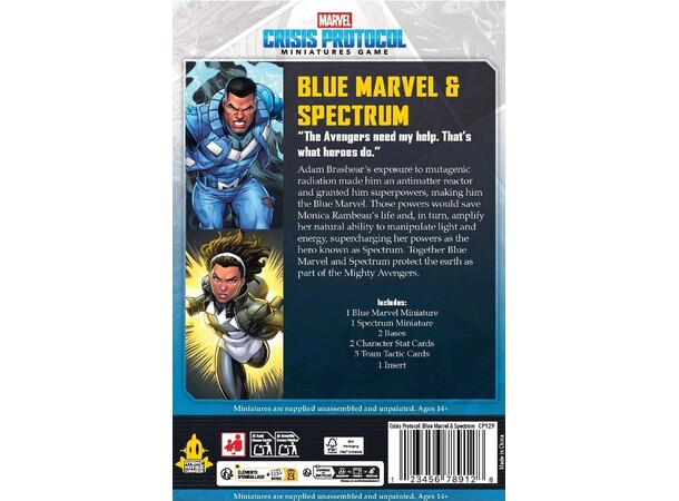 Marvel Crisis Protocol Blue Marvel/Spect Ekspansion til Marvel Crisis Protocol 