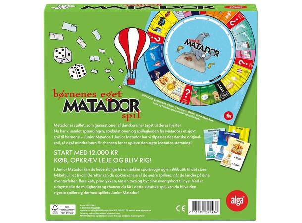 Matador Junior Brætspil Dansk udgave 