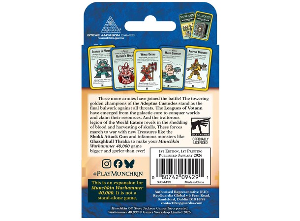 Munchkin Warhammer 40K Grudges and Gore Ekspansion til Munchkin Warhammer 40K 