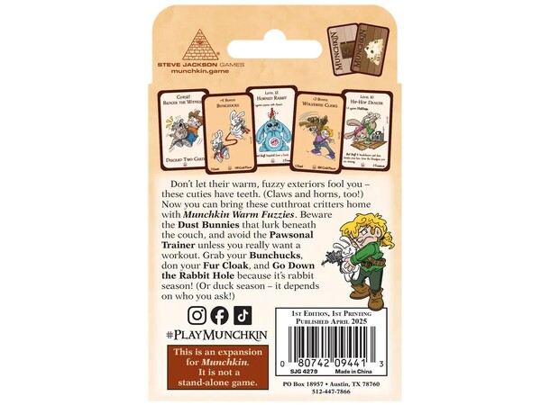 Munchkin Warm Fuzzies Expansion Ekspansion til Munchkin 