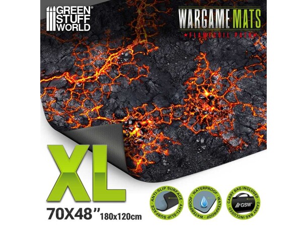 Neopren Mat 4x6 Flamecoil Path Green Stuff World - 120 x 180 cm 