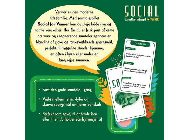 Social Venner Quizspil Dansk udgave 