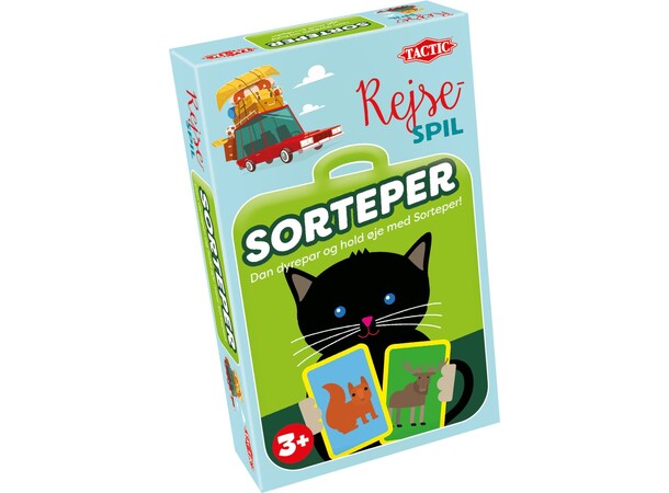 Sorteper Rejsespil Kortspil Dansk udgave 