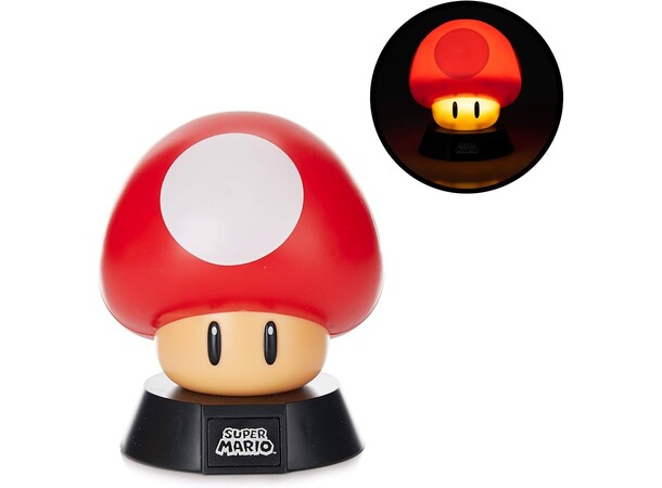Super Mario Mushroom-lampe - 12 cm 