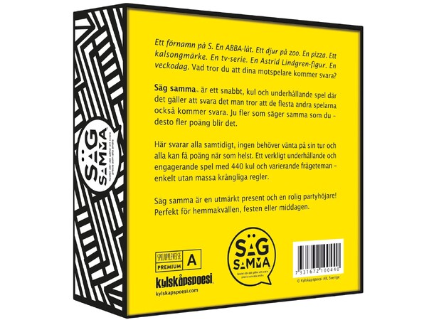 Säg samma - SVENSK 