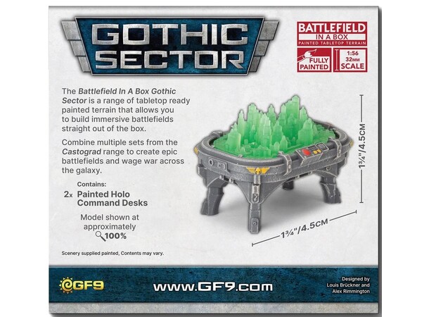 Terræn Holo Command Desk Battlefield in a Box - Gothic Sector 