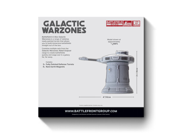 Terræn Rebel Outpost Defense Turrets Battlefield in a Box - Galactic Warzones 