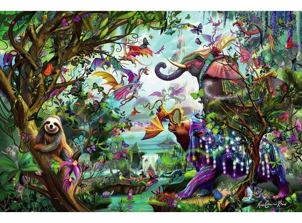 Tropical Dragons 4000 brikker Puslespil Ravensburger puslespil 
