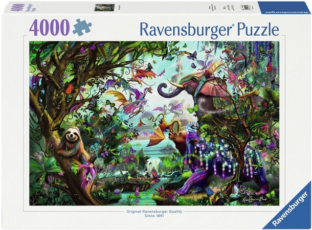 Tropical Dragons 4000 brikker Puslespil Ravensburger puslespil 