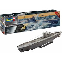 Tysk ubåd Type IX C Platinum Ed Revell 1:72 byggesæt