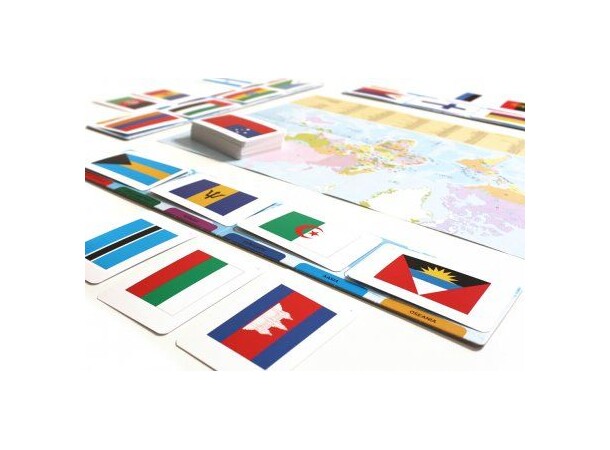 Verdens Lande og Flag Quizspil Dansk udgave 