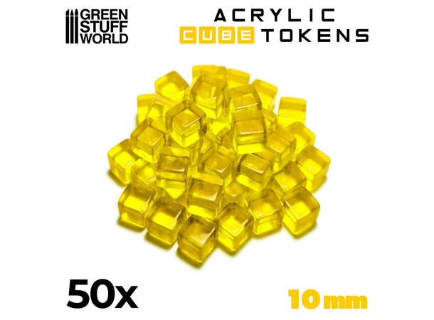 Acrylic Cube Tokens - Gul Green Stuff World 