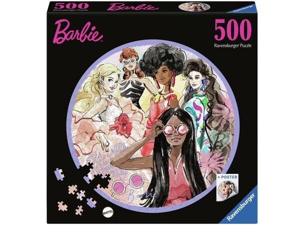Barbie Circular 500 brikker Puslespil Ravensburger puslespil 