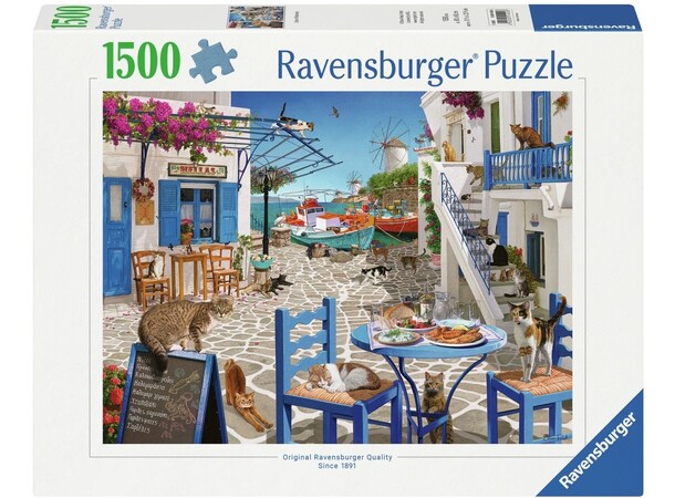 Cats of Mykonos 1500 brikker Puslespil Ravensburger puslespil 