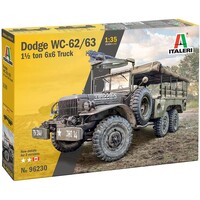 Dodge WC62/63 1.5 ton 6x6 Truck Italeri 1:35 Byggesæt