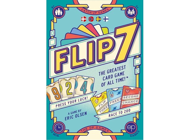 Flip 7 Kortspil Dansk udgave 