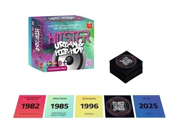 Hitster Urban & Hip-Hop Expansion Dansk udgave -  Ekspansion til Hitster 